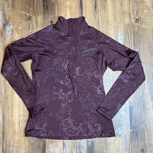 Nike  Dri Fit 1/4 Zip Running Top